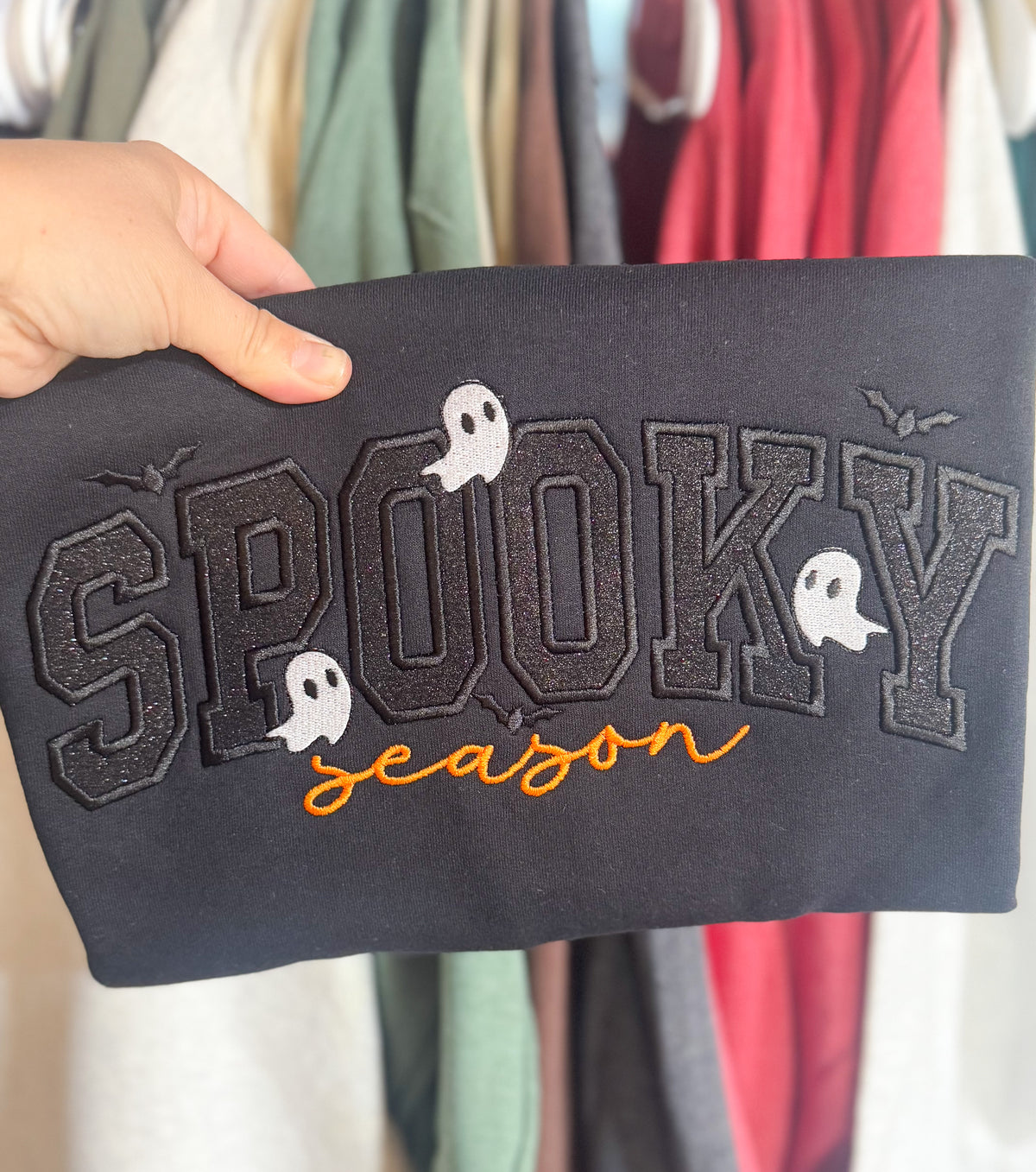 Spooky Season Embroidered Sweatshirt
