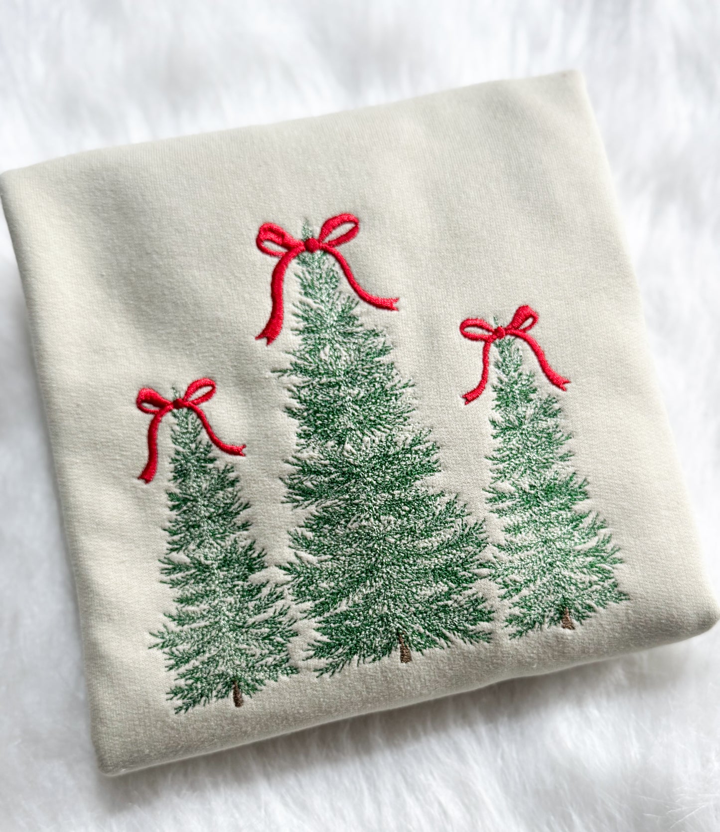 Embroidered Trees Sweatshirt