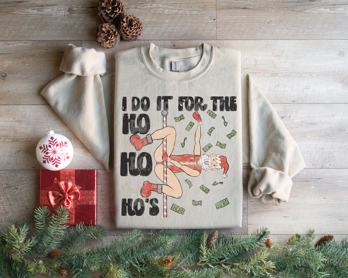Ho Ho Ho's- Gildan Sand Sweatshirt