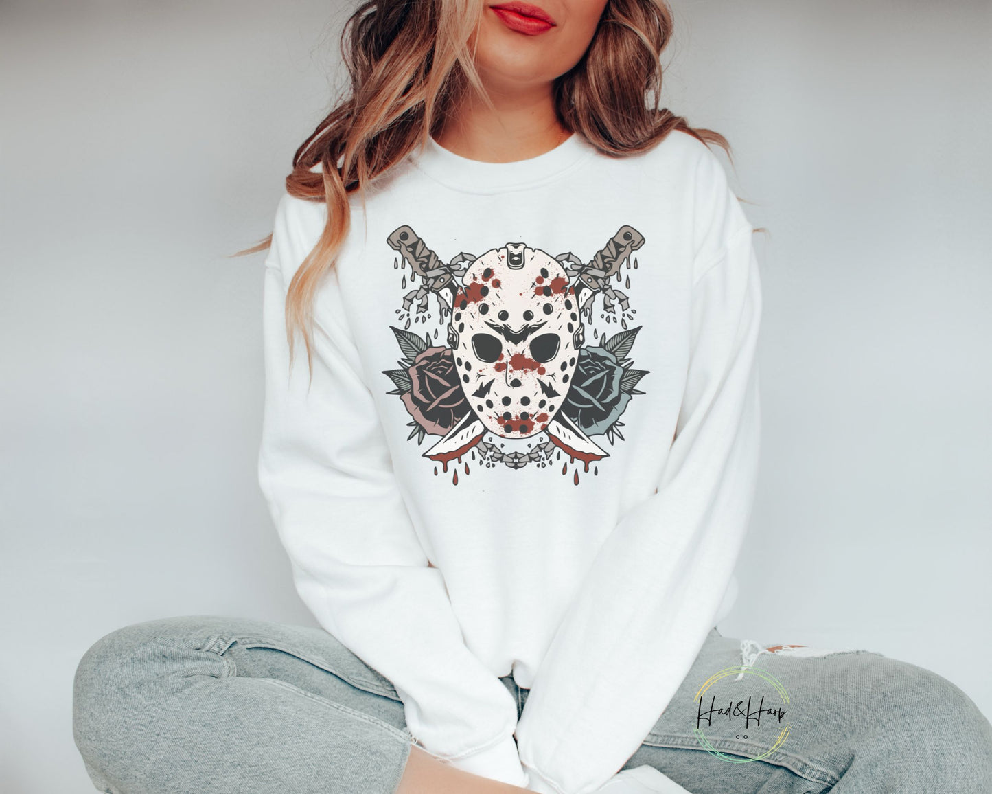Mask Floral Sweatshirt
