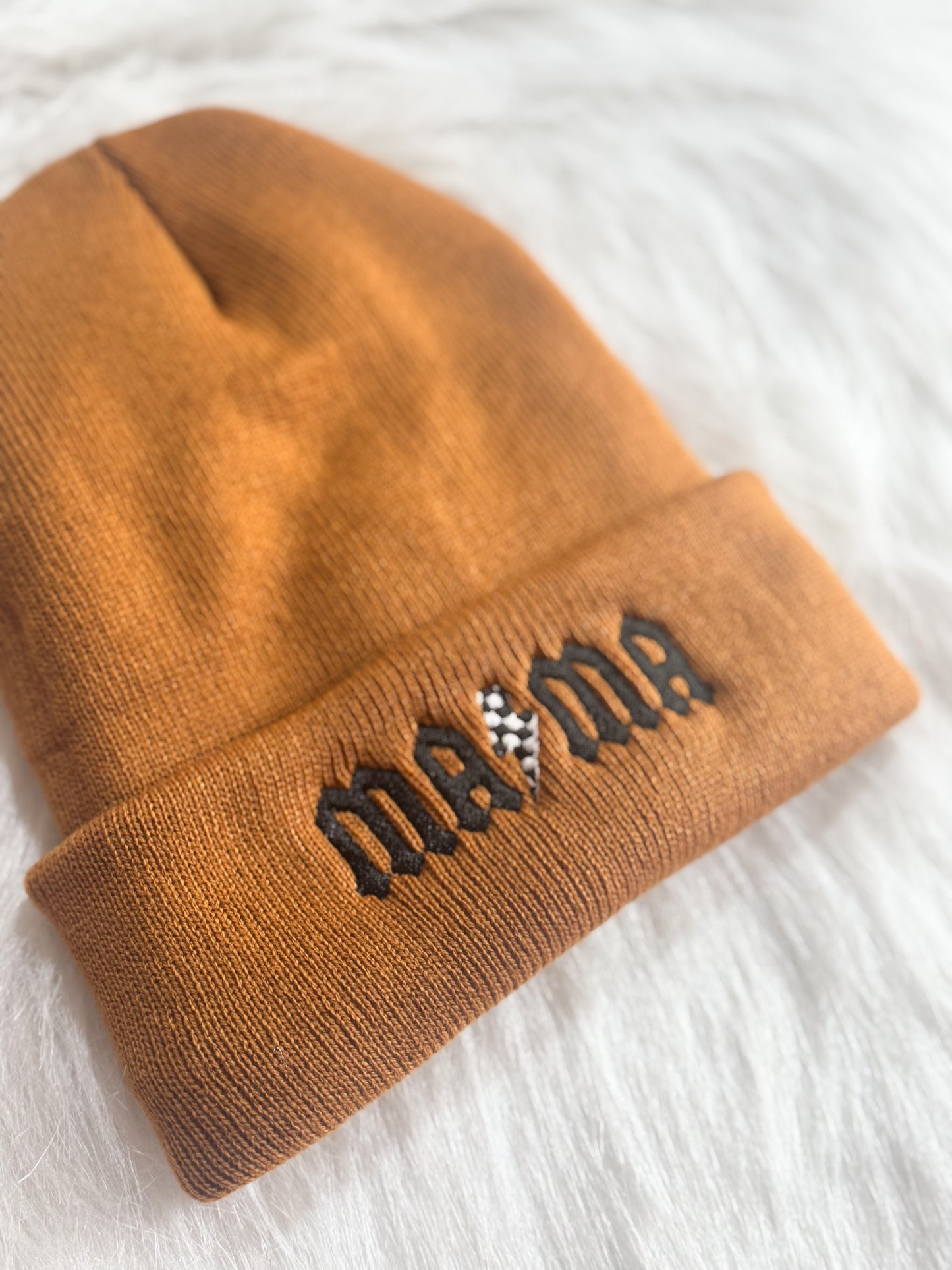 Rocker Mama Embroidered Beanie