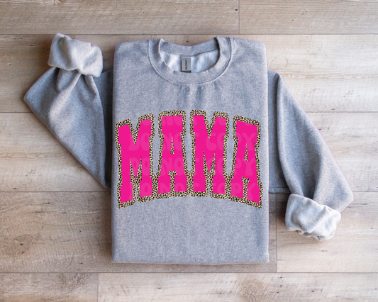 Pink Mama Leopard Sweatshirt