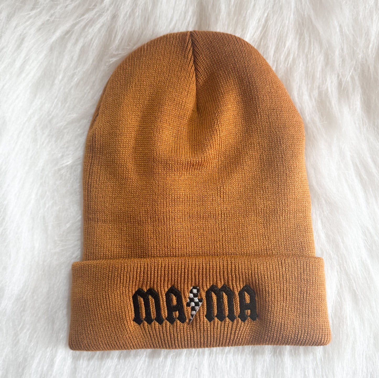Rocker Mama Embroidered Beanie