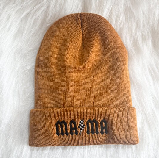 Rocker Mama Embroidered Beanie