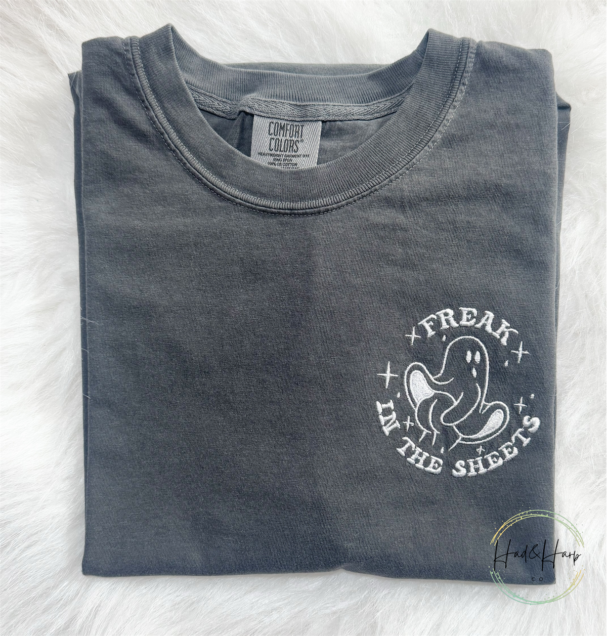 Naughty Ghost Embroidered Tee