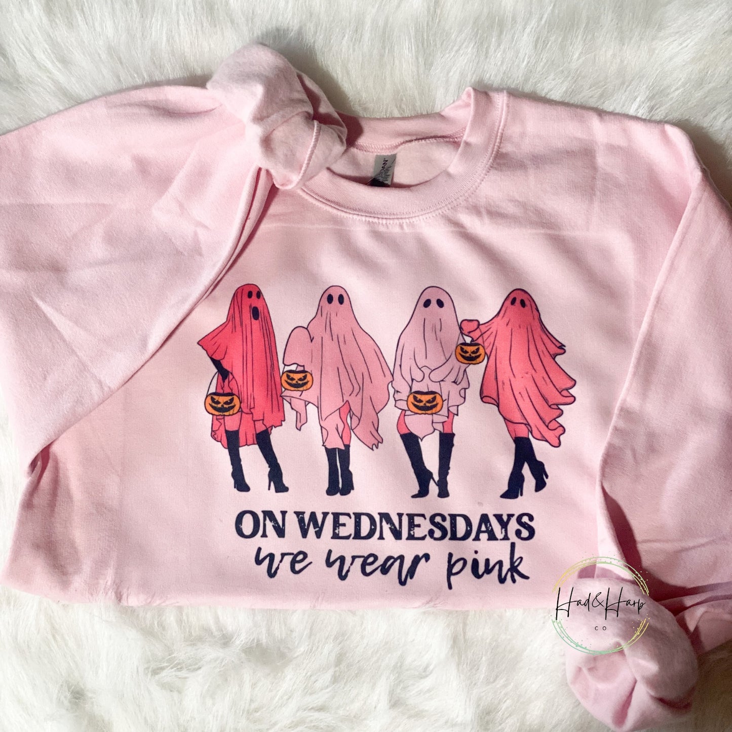 Pink ghosties sweatshirt
