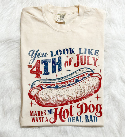 4th of July Hotdog Tee