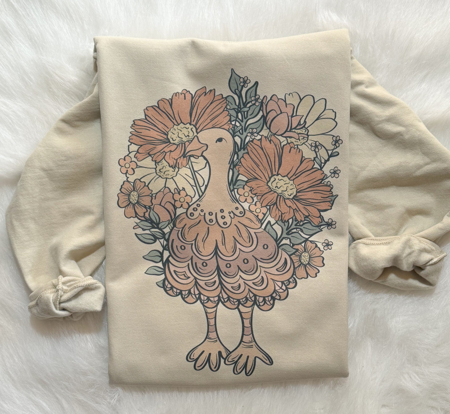 Floral Turkey Sweatshirt