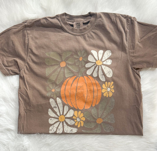 Floral Pumpkin Tee