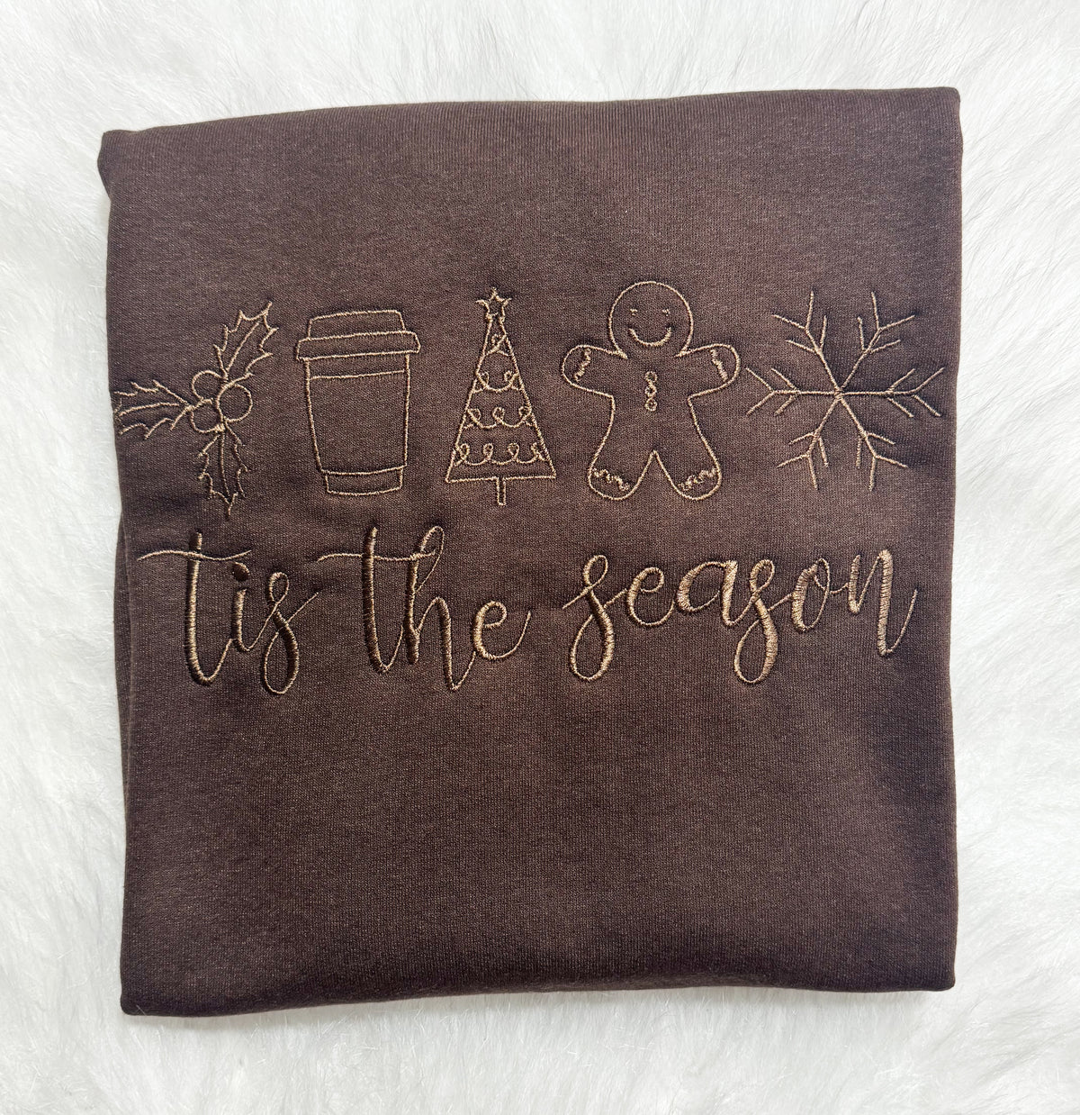 Tis The Season Embroidered Sweatshirt