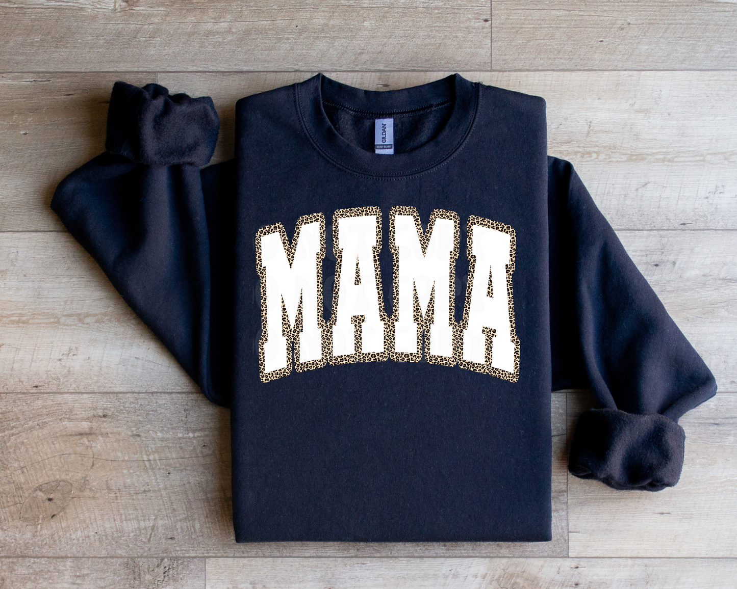 White Mama Leopard Sweatshirt