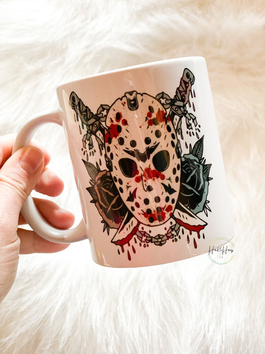 Mask Floral Coffee Mug