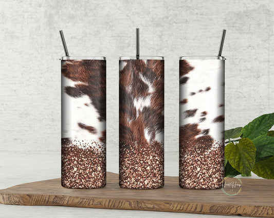 Cowhide tumbler