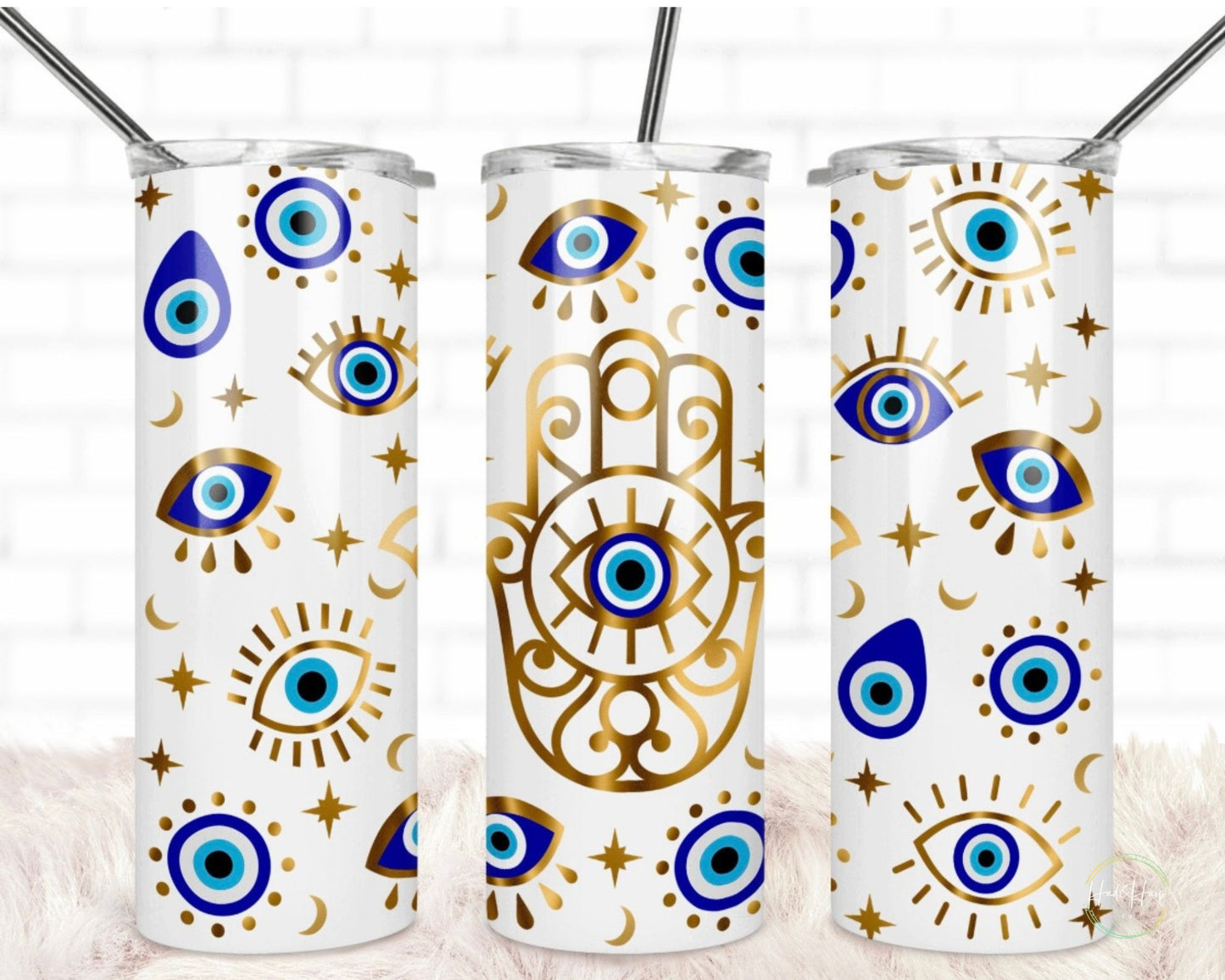 Evil eye tumbler