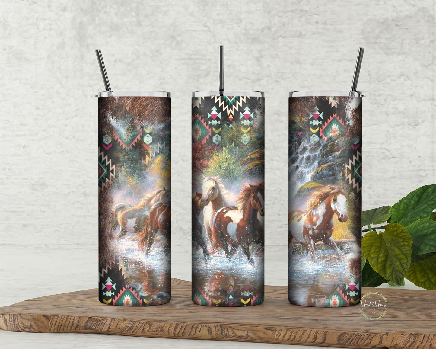 Wild horses tumbler