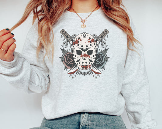 Mask Floral Sweatshirt