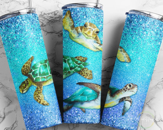 Sea turtles tumbler